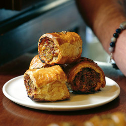 Tom Kerridge’s Mini Pork Sausage Rolls With ‘nduja