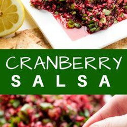 Cranberry Salsa Over Cream Cheese