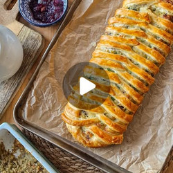 Halloumi &amp; Red Onion Plait