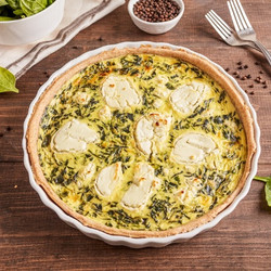 Spinach And Goat Cheese Quiche (france)