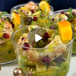 Insalata Di Gamberi Con Emulsione Di Agrumi