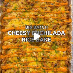 Cheesy Enchilada Rice Bake