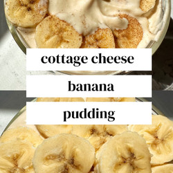 Cottage Cheese Banana Pudding