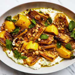 Marinated Zucchini With Hazelnuts And Ricotta