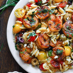 Greek Shrimp With Orzo And Feta (one-pan, 30-minute Meal)