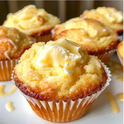 Lemon Cream Cheese Muffins