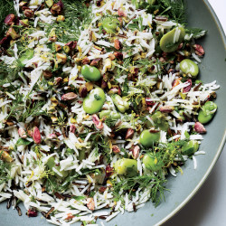 Rice Salad With Fava Beans And Pistachios