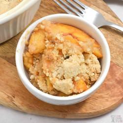 Keto Peach Cobbler