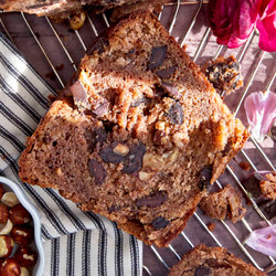 Chocolate Hazelnut Banana Bread