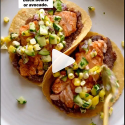 Salmon Tacos With Cucumber And Corn Salsa