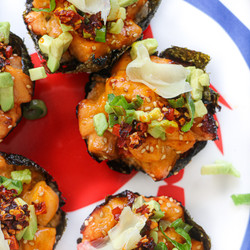 Honey Soy Salmon Cups