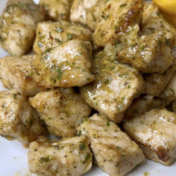 Garlic Butter Pork Chop Bites