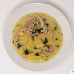 Cheesy Chicken Lasagna Soup