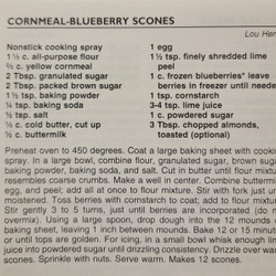 Cornmeal-Blueberry Scones