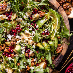 Christmas Salad With Honey Mustard Dressing