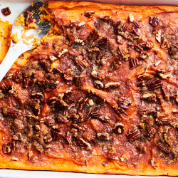 Sweet Potato Casserole With Easy Candied Pecans