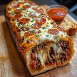 Cheesy Garbage Bread Delight
