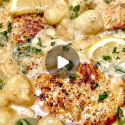 Creamy Lemon-garlic Chicken &amp; Gnocchi