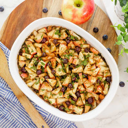 Apple Blueberry Oat Bake