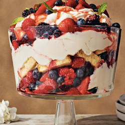 Pound Cake Berry Trifle with Lemon Mascarpone Cream