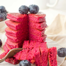 Pink Beet Pancakes