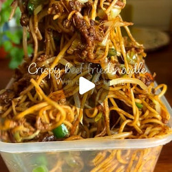Crispy Beef Fried Noodles