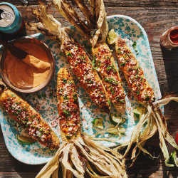 Spicy Korean-style Grilled Corn