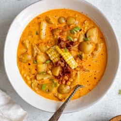 Corn Chowder With Bacon &amp; Smoked Paprika