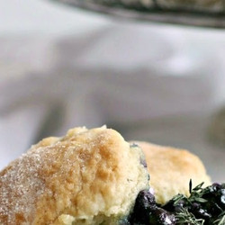Blueberry Cobbler With Goat Cheese And Thyme