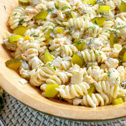 Dill Pickle Pasta Salad