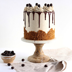 Coffee Layer Cake With Vanilla Espresso Buttercream