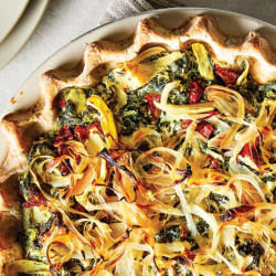 Quiche Florentine With Artichoke Hearts And Sun-dried Tomatoes