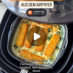 Fischstäbchen-auflauf Aus Dem Airfryer
