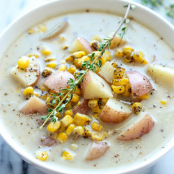 Slow Cooker Potato And Corn Chowder