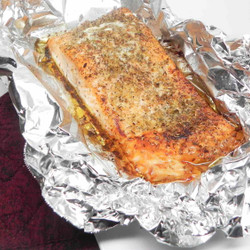 Salmon With Garlic-butter Sauce