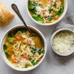 Lemon Chicken Orzo Soup