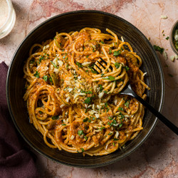 Sardine Pasta With Olives And Garlicky Breadcrumbs