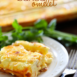 Baked Cheesy Omelet - Chef In Training