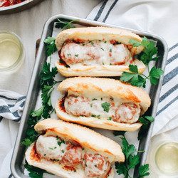 Turkey And Vegetable Meatball Subs
