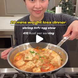 Shrimp Tofu Egg Stew