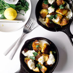 Crispy Roasted Potatoes With Burrata · I Am A Food Blog