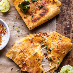Folded Crispy Chipotle Chicken Wraps