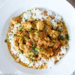 Indian Curry Chicken &amp; Rice