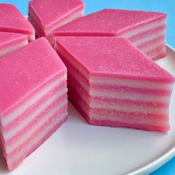 Malaysian Kuih Lapis Recipe (steamed Pudding) dessert must
