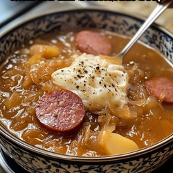 Kielbasa And Sauerkraut Soup
