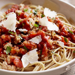 Turkey Spaghetti Bolognese