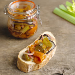 Sizilianische Caponata Einkochen