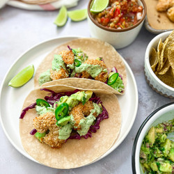 Crispy Coconut Shrimp Tacos
