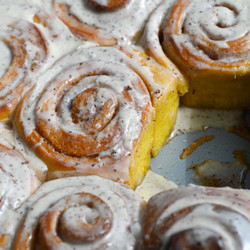 Brown Butter Pumpkin Cinnamon Rolls