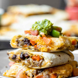 Loaded Sheet Pan Quesadillas